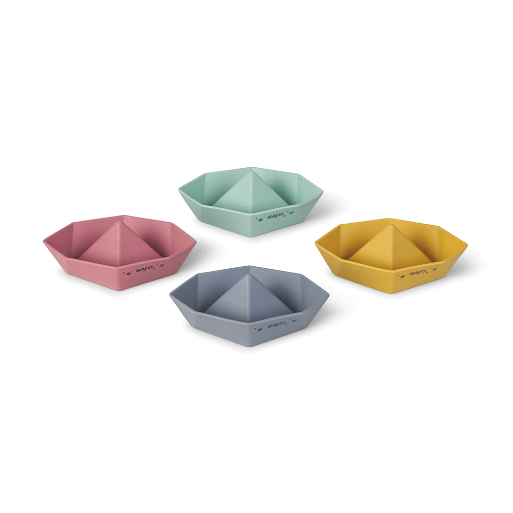 Set of four little boats "Origami"