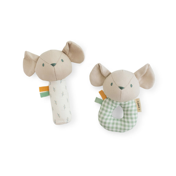 Set de sonajeros Mousie "Spring Cottage"