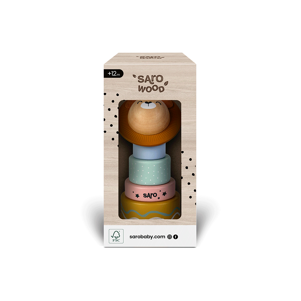 Wooden stacking toy