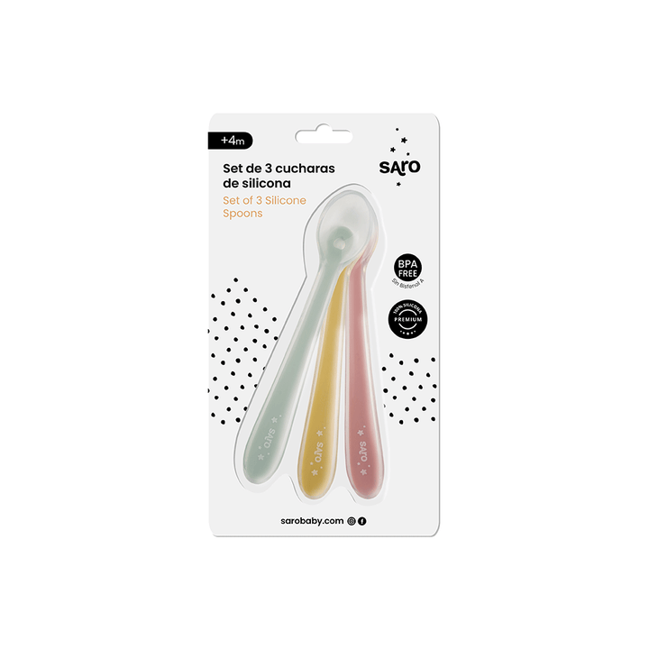 Set of 3 silicone spoons